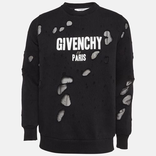 Logo Print Cotton Distressed Sweatshirt S - Givenchy - Modalova