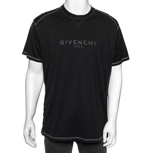 Logo Printed Side Trim Detail Distressed T-Shirt S - Givenchy - Modalova