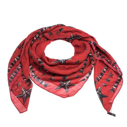 Star Print Modal & Cotton Blend Square Scarf - Givenchy - Modalova