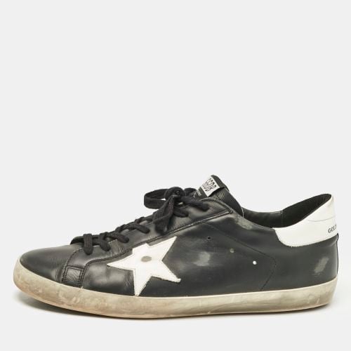 White Leather Superstar Low Top Sneakers Size 46 - Golden Goose - Modalova