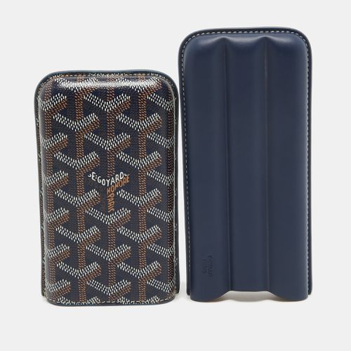 Ine Coated Canvas and Leather Churchill 3 Cigar Case - Goyard - Modalova