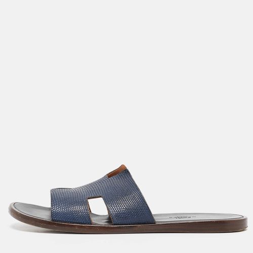 Lizard Leather Izmir Flat Slides Size 41 - Hermes - Modalova