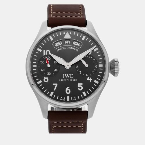 Stainless Steel Big Pilot's IW5027-02 Automatic Men's Wristwatch 46 mm - IWC - Modalova