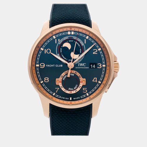 K Rose Gold Portuguese Yacht Club IW3440-01 Automatic Men's Wristwatch 44 mm - IWC - Modalova