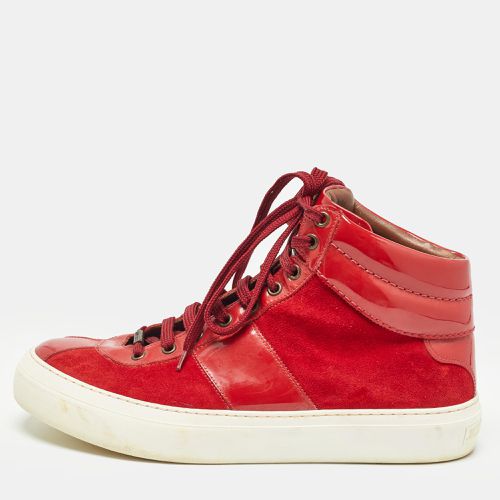 Suede and Patent High Top Sneakers Size 42.5 - Jimmy Choo - Modalova