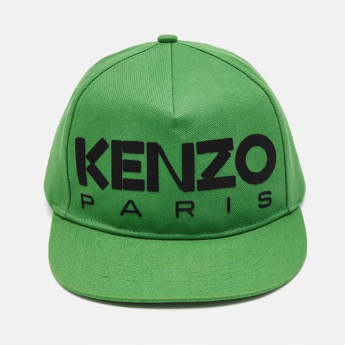 Logo Flock Print Cotton Baseball Cap One Size - Kenzo - Modalova