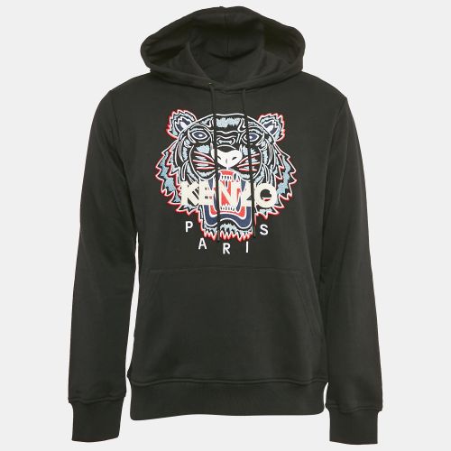 Tiger Logo Embroidery Cotton Hooded Sweatshirt M - Kenzo - Modalova