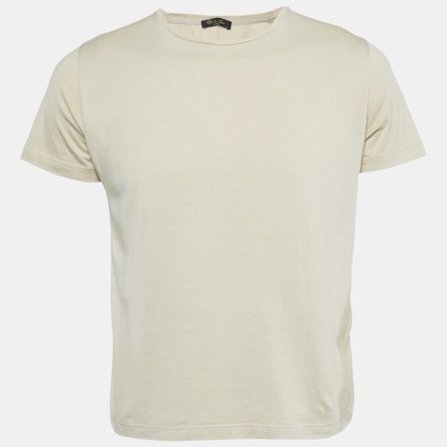 Silk Blend Crew Neck T-Shirt S - Loro Piana - Modalova