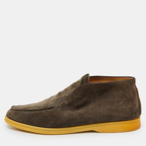 Dark Suede Open Walk Ankle Boots Size 44.5 - Loro Piana - Modalova