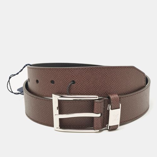 Taiga Leather LV City Pin Buckle Belt 85 CM - Louis Vuitton - Modalova