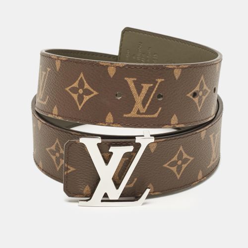 Khaki Monogram Canvas LV Initiales Reversible Belt 85CM - Louis Vuitton - Modalova