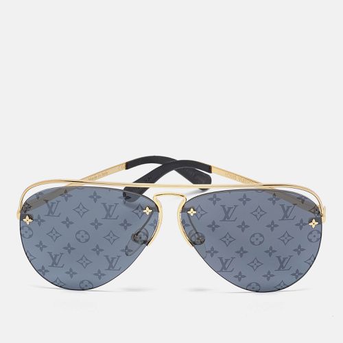 Grey/Gold Z1172W Monogram Grease Aviator Sunglasses - Louis Vuitton - Modalova