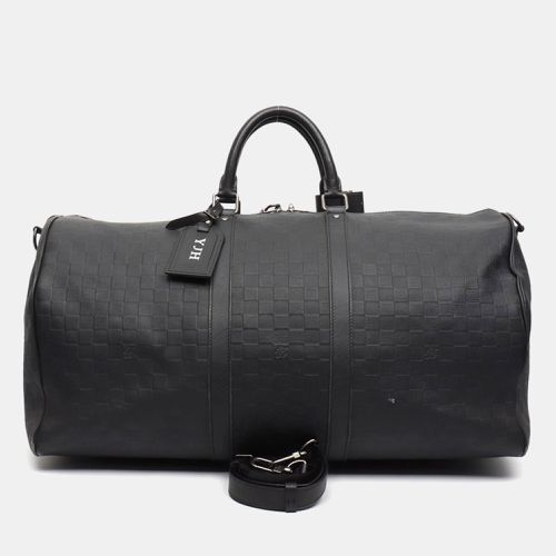 Damier Infini Bandoulière Keepall 55 Duffel Bag - Louis Vuitton - Modalova