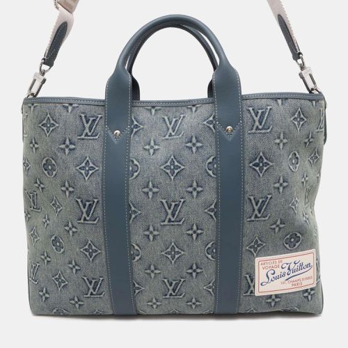 Monogram Washed Denim Weekend Tote bag NM - Louis Vuitton - Modalova