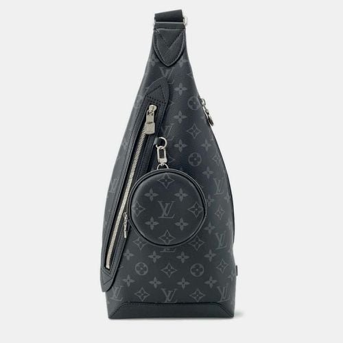 Noir Monogram Eclipse Taiga Leather duo sling bag - Louis Vuitton - Modalova