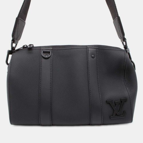 Noir Grained Calf Leather City Keepall Size Aerogram - Louis Vuitton - Modalova