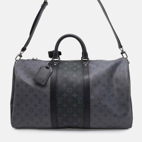 Noir Monogram Eclipse Reverse Keepall Bandouliere Size 50 - Louis Vuitton - Modalova