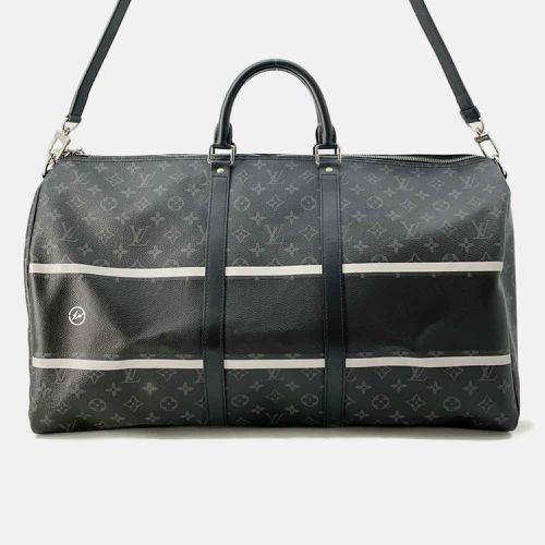 Noir Monogram Eclipse Keepall Bandouliere Size 45 - Louis Vuitton - Modalova