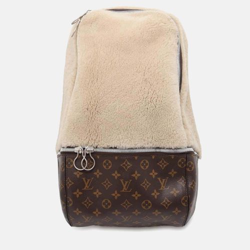 Brown/Ivory Monogram Mouton Celebrating Backpack - Louis Vuitton - Modalova