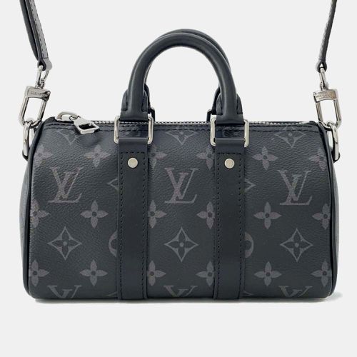 Noir Monogram Eclipse Monogram Eclipse Reverse Keepall Bag Size Xs - Louis Vuitton - Modalova