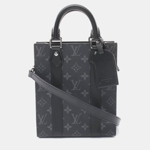 Sac Plat Mini Handbag Coated Canvas Leather Monogram Eclipse - Louis Vuitton - Modalova