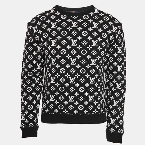 White Monogram Heavy Knit Crew Neck Sweatshirt XS - Louis Vuitton - Modalova