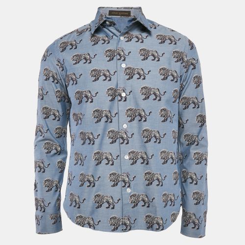 Lion Print Cotton Shirt M - Louis Vuitton - Modalova