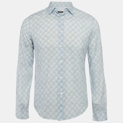 Printed Cotton Button Front Shirt S - Louis Vuitton - Modalova