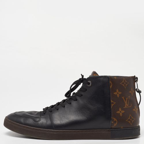 Brown Leather and Monogram Canvas High Top Sneakers Size 43 - Louis Vuitton - Modalova