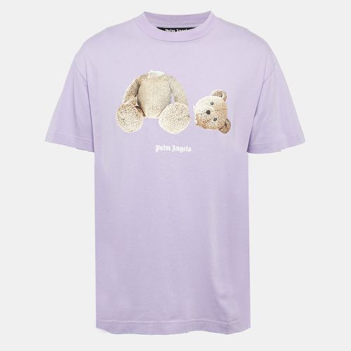 Light Teddy Print Jersey T-Shirt L - Palm Angels - Modalova