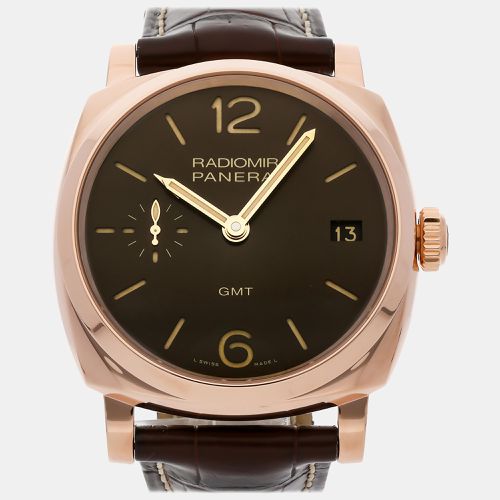 K Rose Gold Radiomir Manual Winding Men's Wristwatch 47 mm - Panerai - Modalova