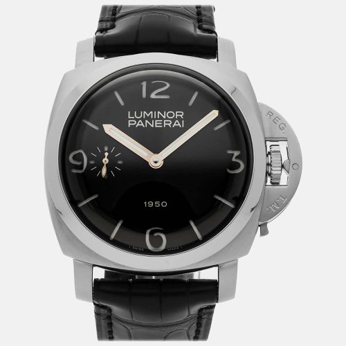 Stainless Steel Luminor PAM00127 Manual Winding Men's Wristwatch 47 mm - Panerai - Modalova