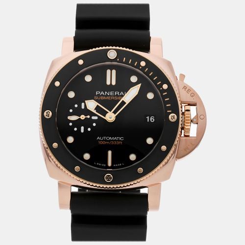 K Rose Gold Luminor PAM00974 Automatic Men's Wristwatch 42 mm - Panerai - Modalova