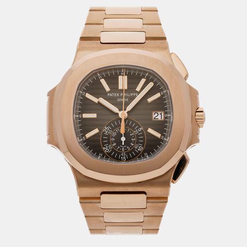 K Rose Gold Nautilus 5980/1R-001 Automatic Men's Wristwatch 40 mm - Patek Philippe - Modalova