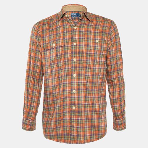 Plaid Checked Cotton Long Sleeve Shirt S - Polo Ralph Lauren - Modalova