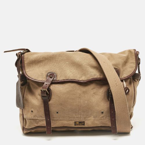 Khaki Canvas Oversized Messenger Bag - Polo Ralph Lauren - Modalova