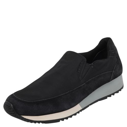 Suede And Nylon Slip On Sneakers Size 40 - Prada Sport - Modalova