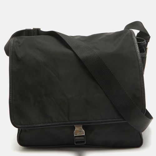 Nylon and Leather Messenger Bag - Prada - Modalova