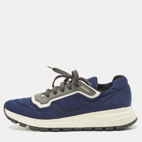 Grey Nylon and Rubber Low Top Sneakers Size 42 - Prada - Modalova