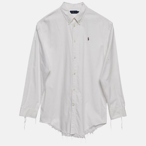 Cotton Distressed and Raw Edge Detail Shirt XL - Ralph Lauren - Modalova