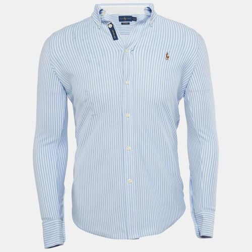 Striped Cotton Knit Oxford Button Down Shirt M - Ralph Lauren - Modalova