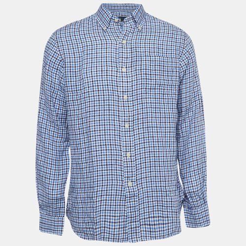 Gingham Linen Button Down Shirt M - Ralph Lauren - Modalova