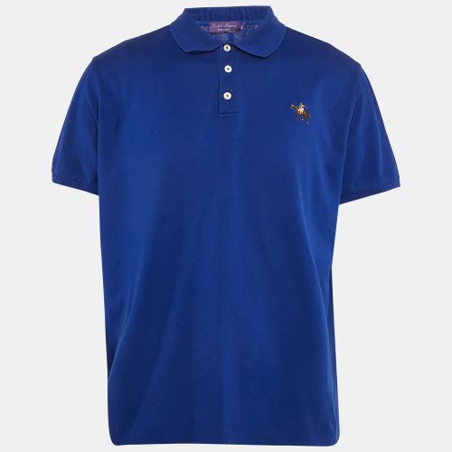 Embroidered Cotton Polo T-Shirt XXL - Ralph Lauren Purple Label - Modalova