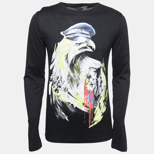 Printed Cotton Full Sleeve T-Shirt S - Roberto Cavalli - Modalova