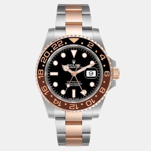 Rootbeer Stainless Steel &18K Rose Gold GMT-MASTER II Men's Wristwatch 40 mm - Rolex - Modalova