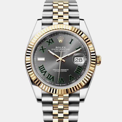 K Yellow Gold & Stainless Steel 41 Datejust 41126333 - Rolex - Modalova