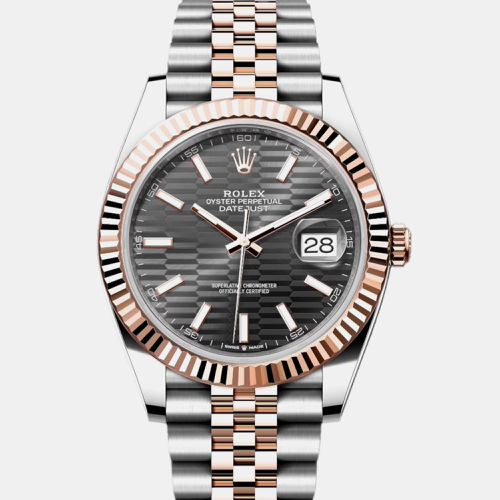 K Everose Gold and Stainless Steel automatic Datejust 126331 41 mm - Rolex - Modalova