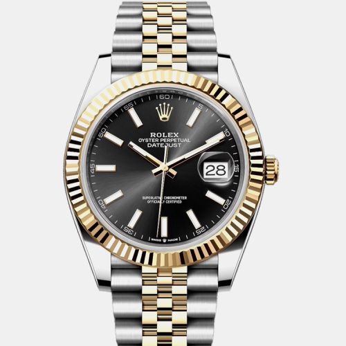 K Yellow Gold & Stainless Steel automatic Datejust 26333 41 mm - Rolex - Modalova