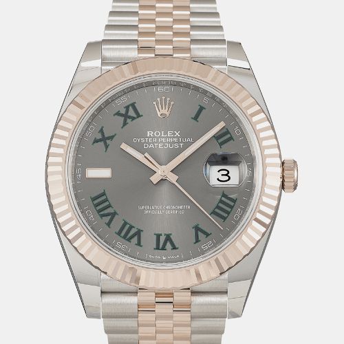 K Everose Gold and Stainless Steel automatic Datejust 126331 41 mm - Rolex - Modalova