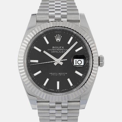 K White Gold and Stainless Steel automatic Datejust 126334 41 mm - Rolex - Modalova